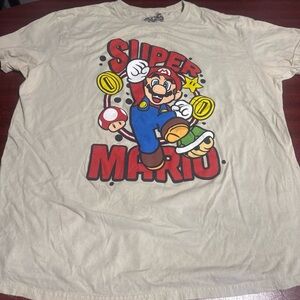 New Men's Nintendo Video Game Super Mario Bros Red Retro Classic T-Shirt Tee XL